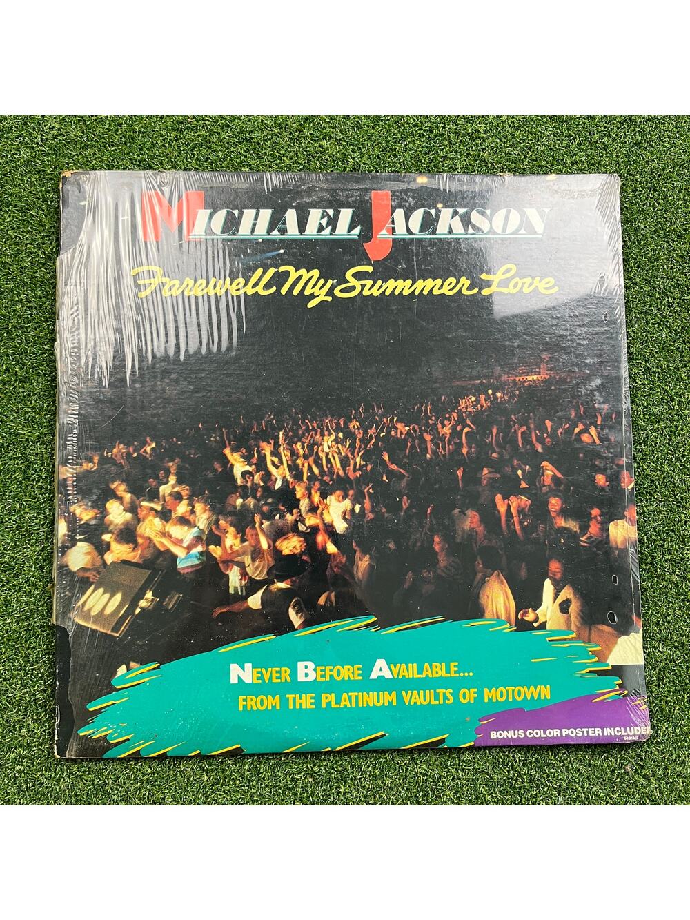 New Sealed Michael Jackson Farewell My Summer Love Poster Vinyl Record 1984